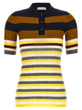 Marni Ribbed Wool Polo Shirt