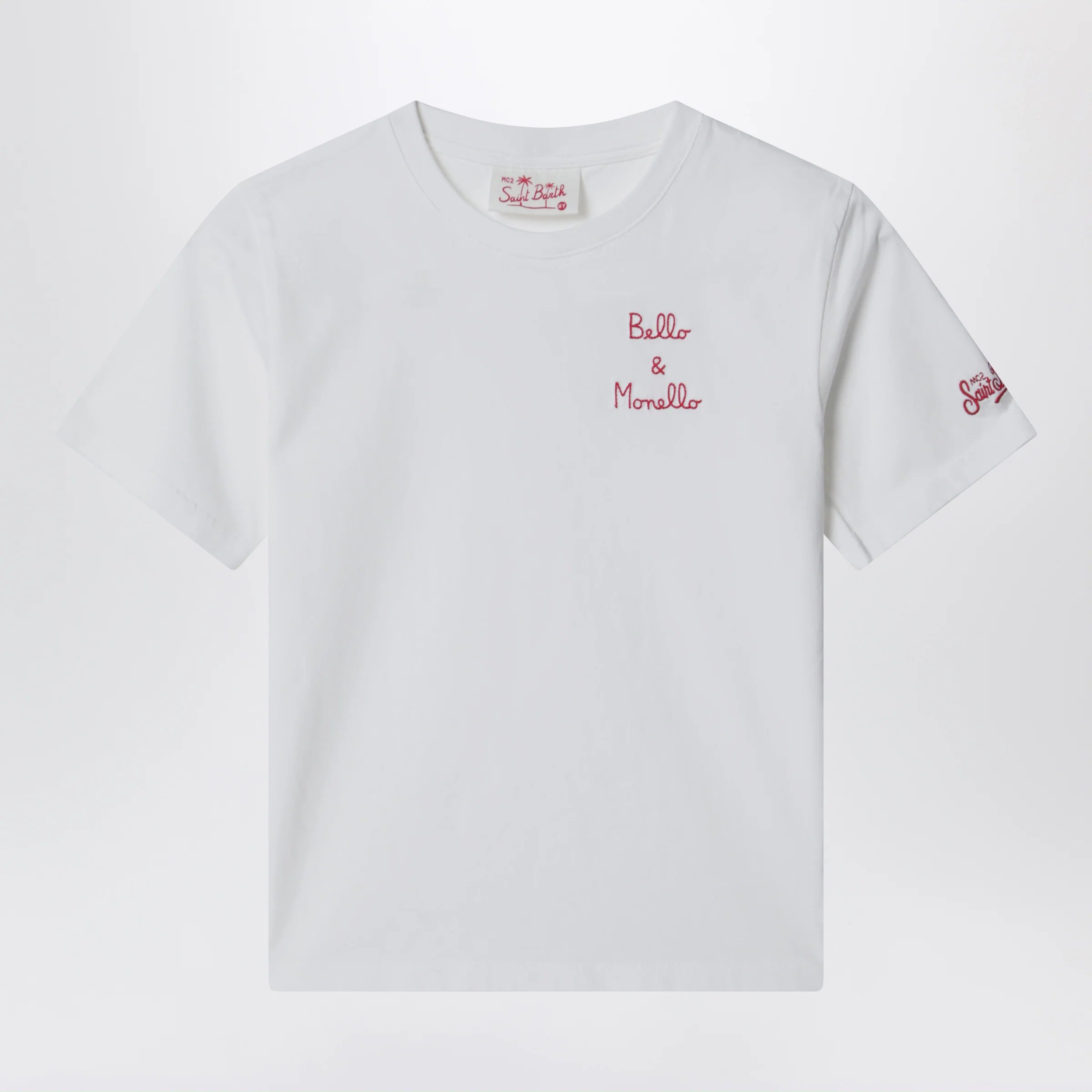 MC2 Saint Barth White T-shirt “Bello e Monello”