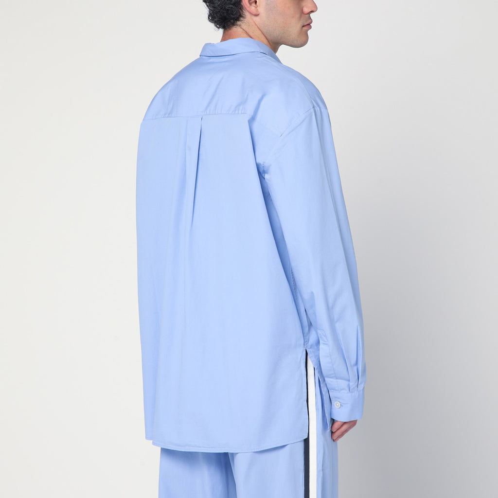 Tekla Cornflower blue pyjama shirt