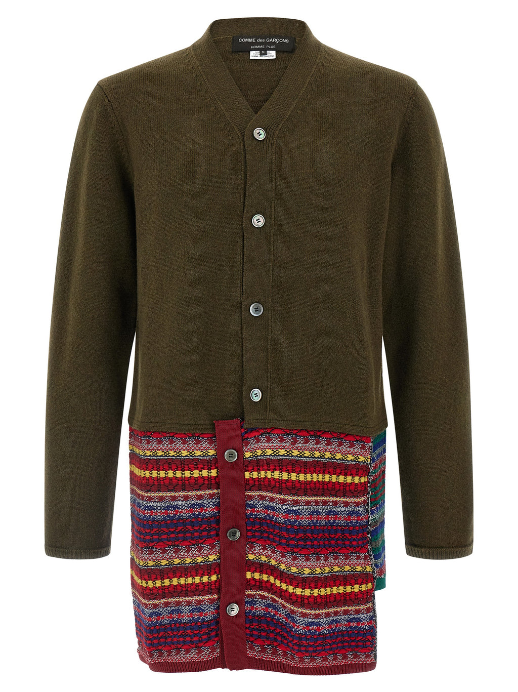 Comme Des Garçons Homme Plus Jacquard Insert Cardigan