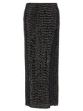 OsÈree Paillettes Long Skirt
