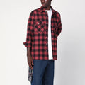 Destin Antique pink plaid wool shirt