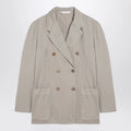 Palm Angels Beige double-breasted cotton jacket