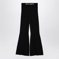 Palm Angels Black lurex viscose blend trousers
