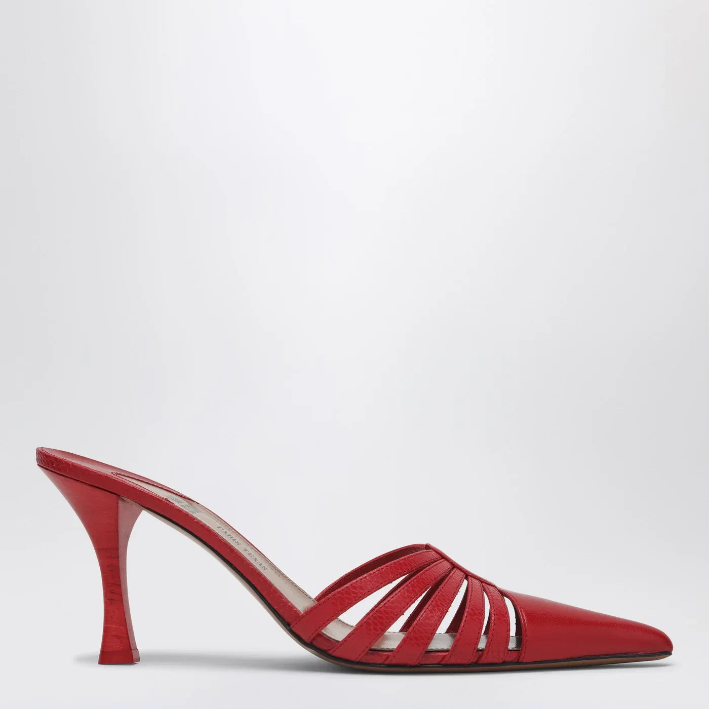 Paris Texas Red leather mule Nadia