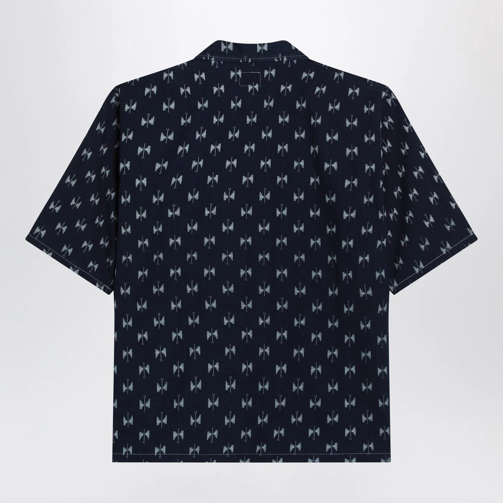 Needles Blue denim shirt with bow ties