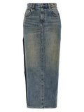 R13 Devon Side Slit Skirt