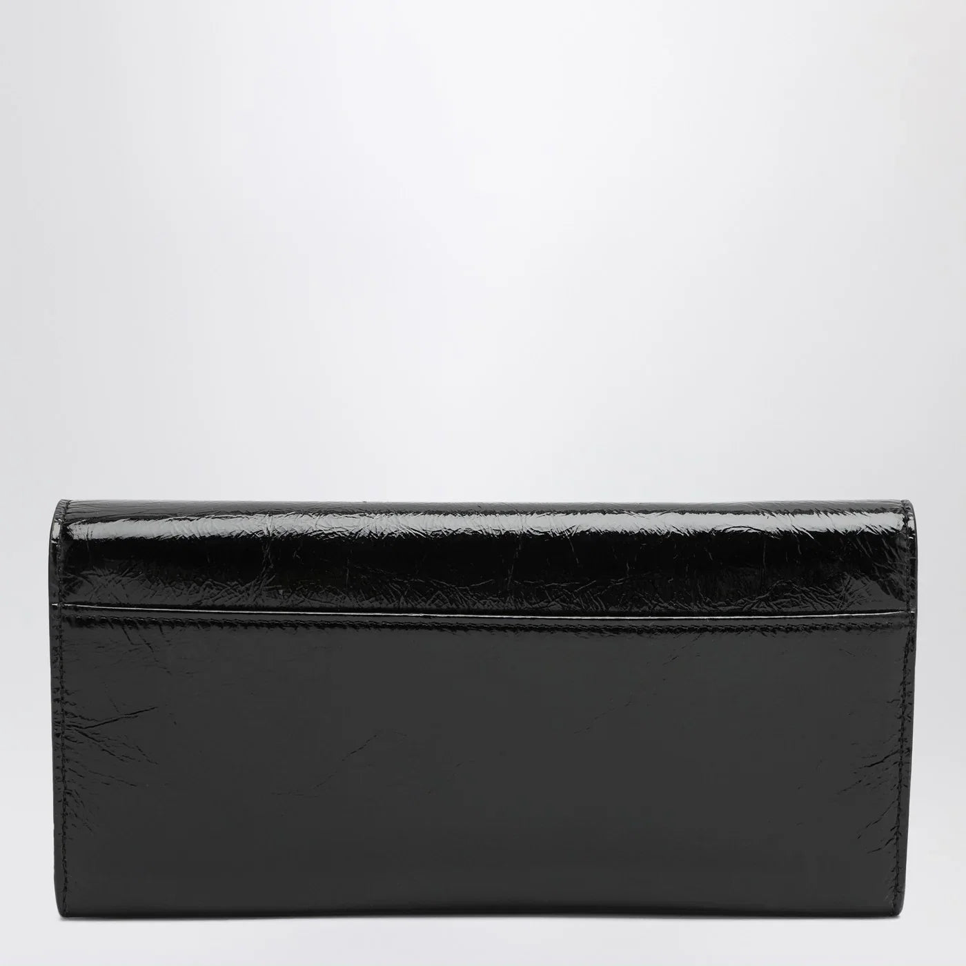 ROGER VIVIER Belle Vivier black patent leather wallet with chain