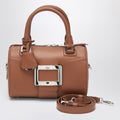 ROGER VIVIER Belle Vivier Bowling Bag in cognac coloured