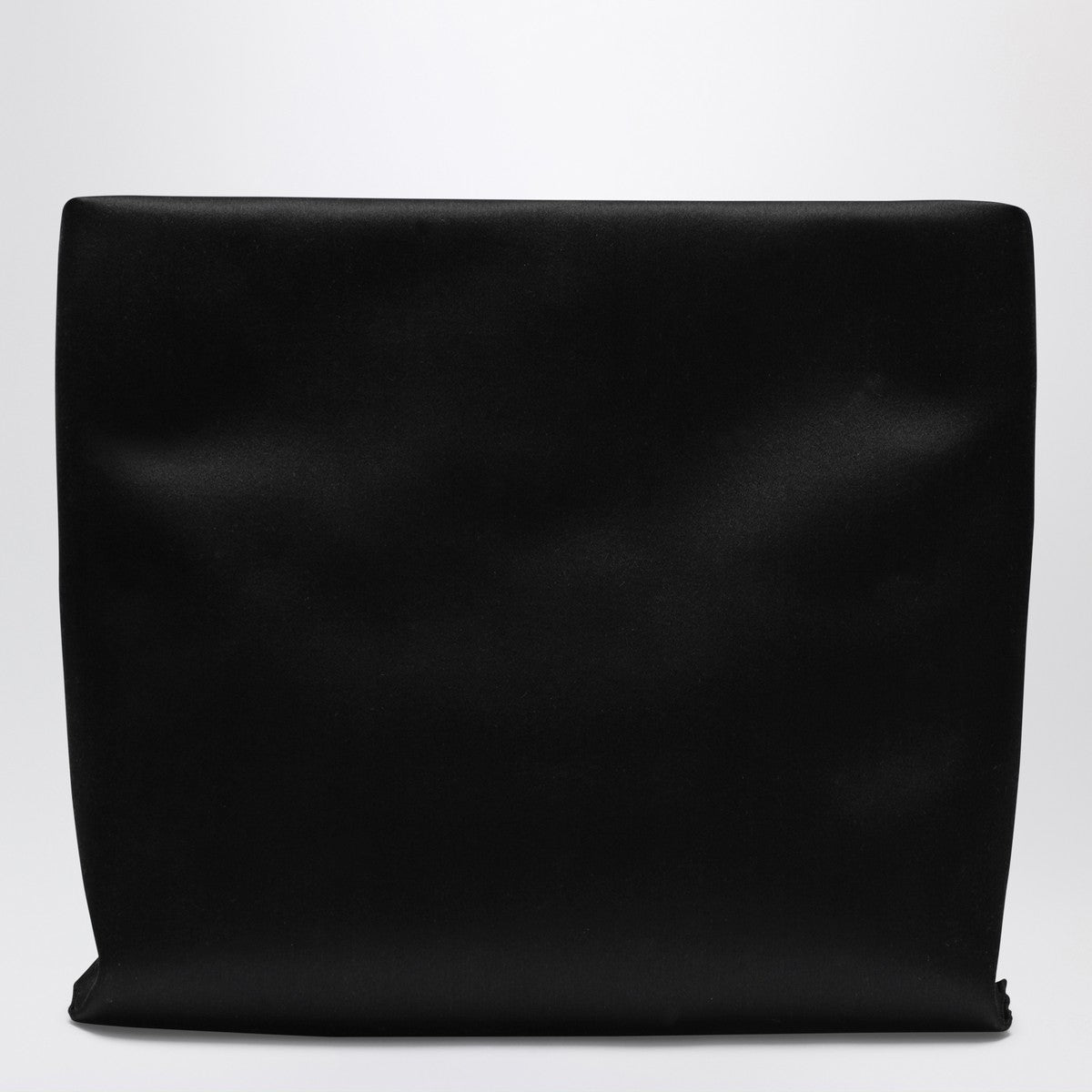 ROGER VIVIER Trompette Clutch in black satin