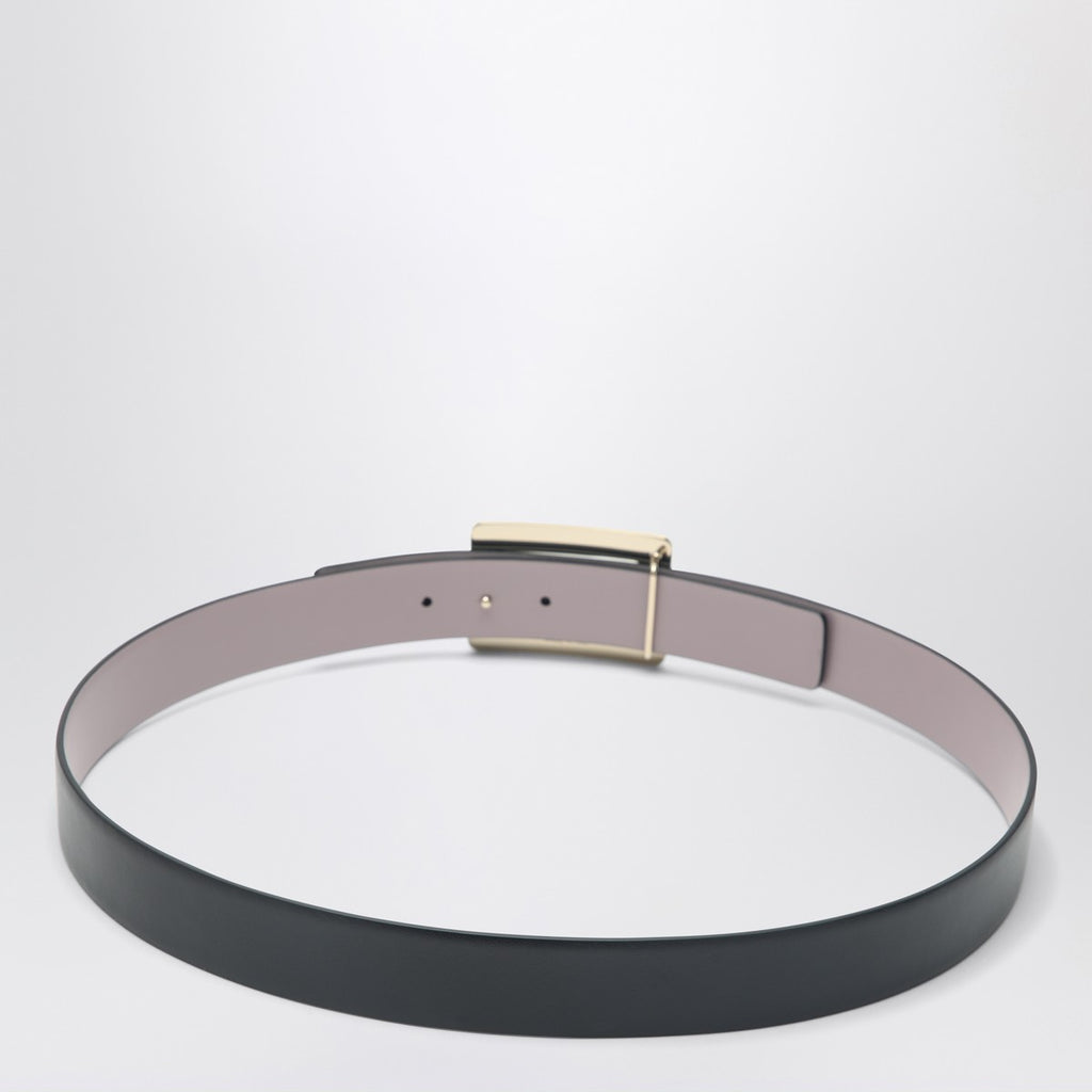 ROGER VIVIER Belle Vivier black/pink leather belt
