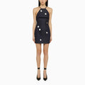 David Koma Blue denim mini dress with mirrors