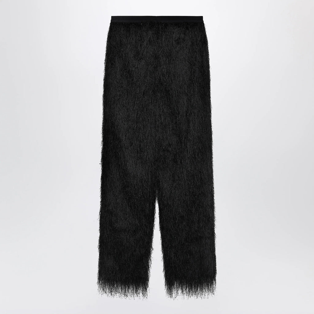 LouLou De Saison Black Reed fringed trousers