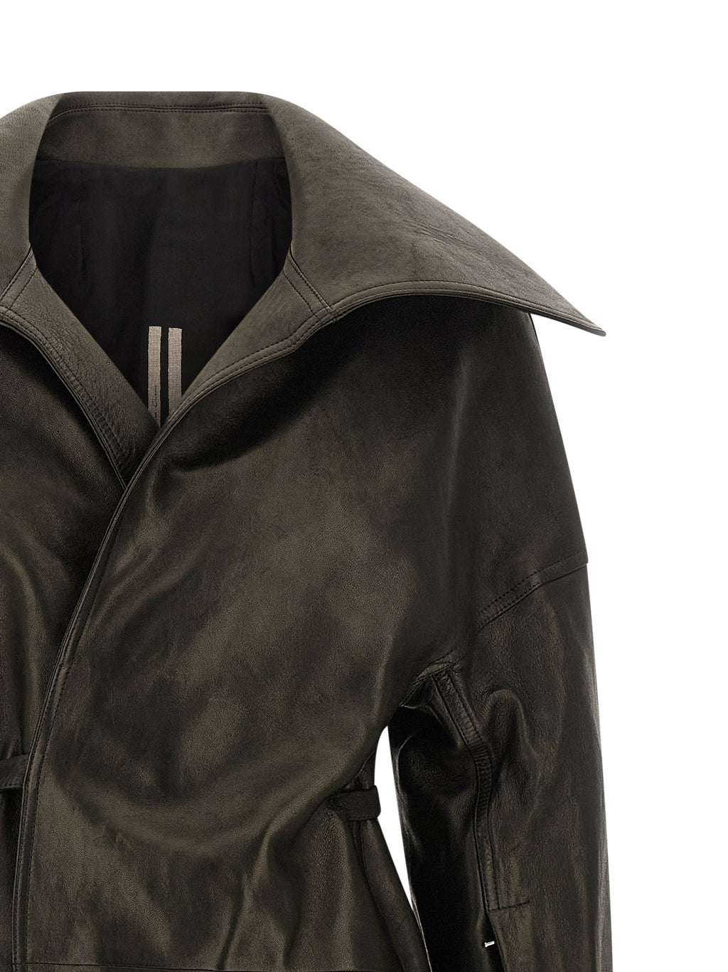 Rick Owens Dracucollar Belted Coat