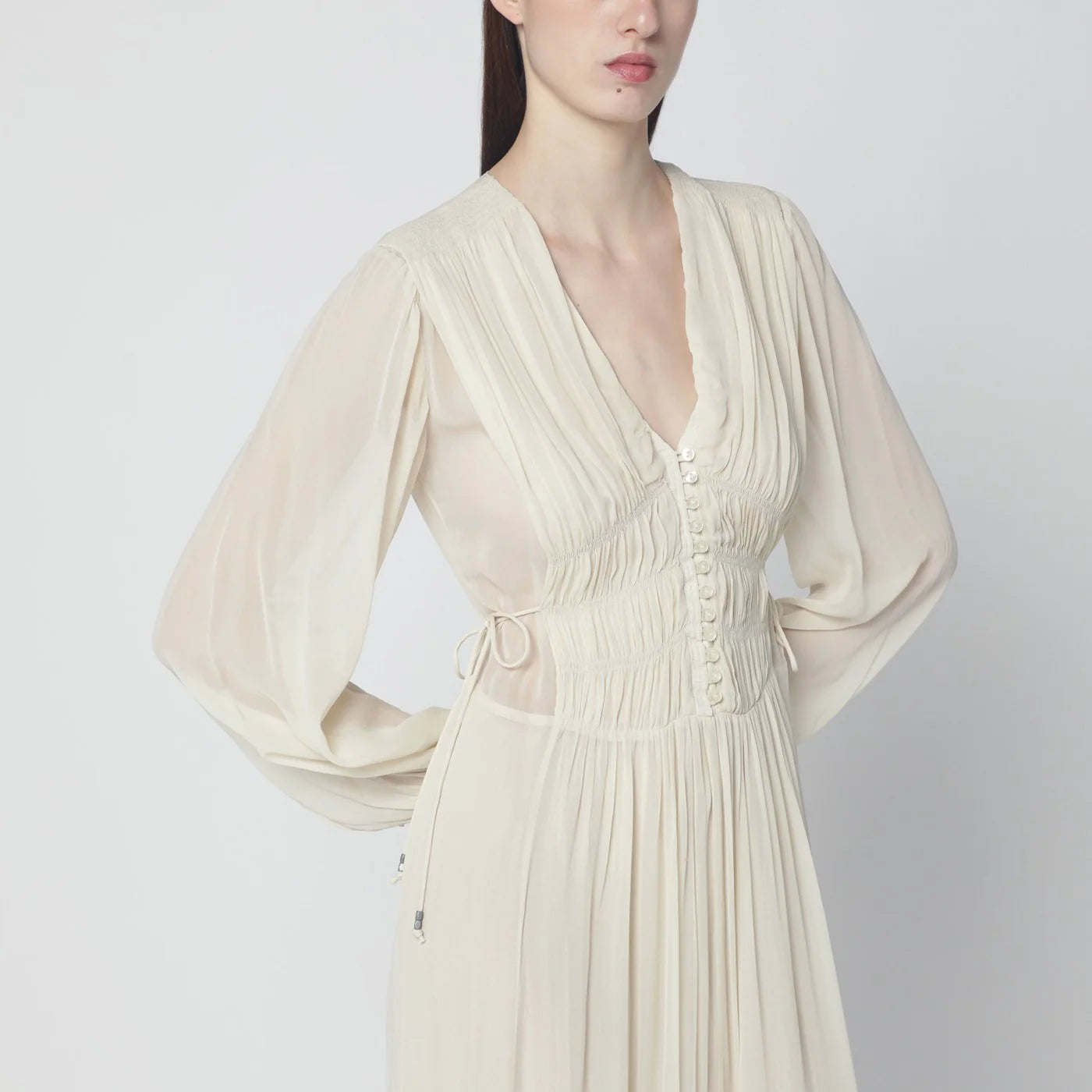 ISABEL MARANT Étoile Briane long ecru dress
