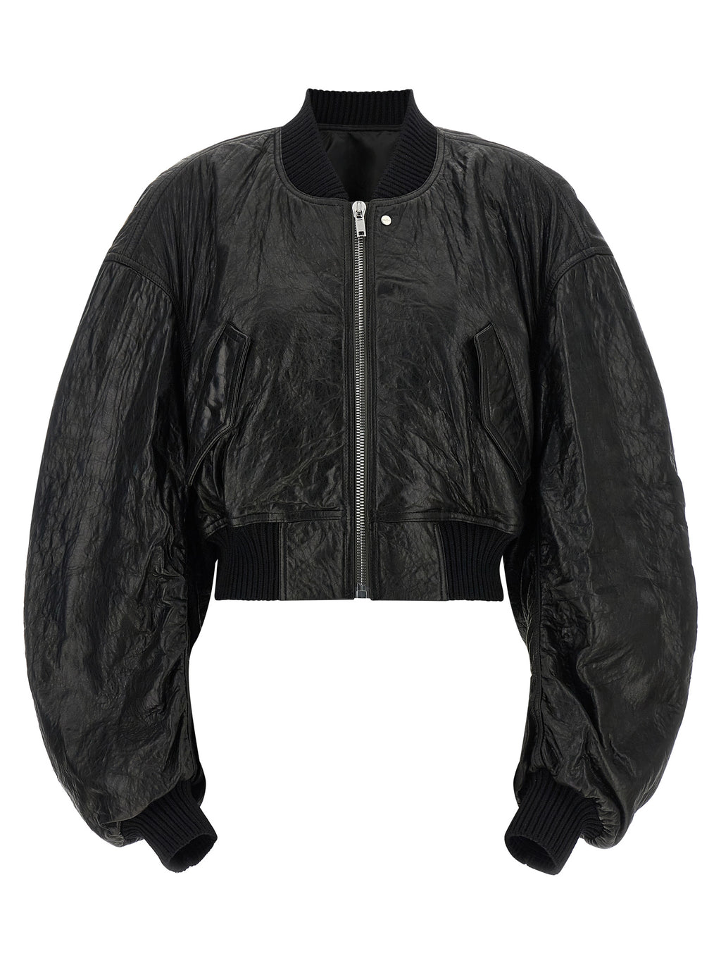 Rick Owens Secchia Cropped Flight Bomber Jacket