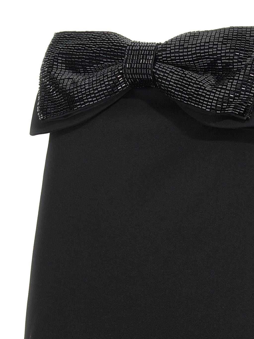 Self-Portrait Black Crepe Bandeau Mini Dress