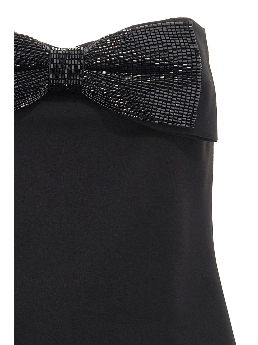 Self-Portrait Black Crepe Bandeau Top