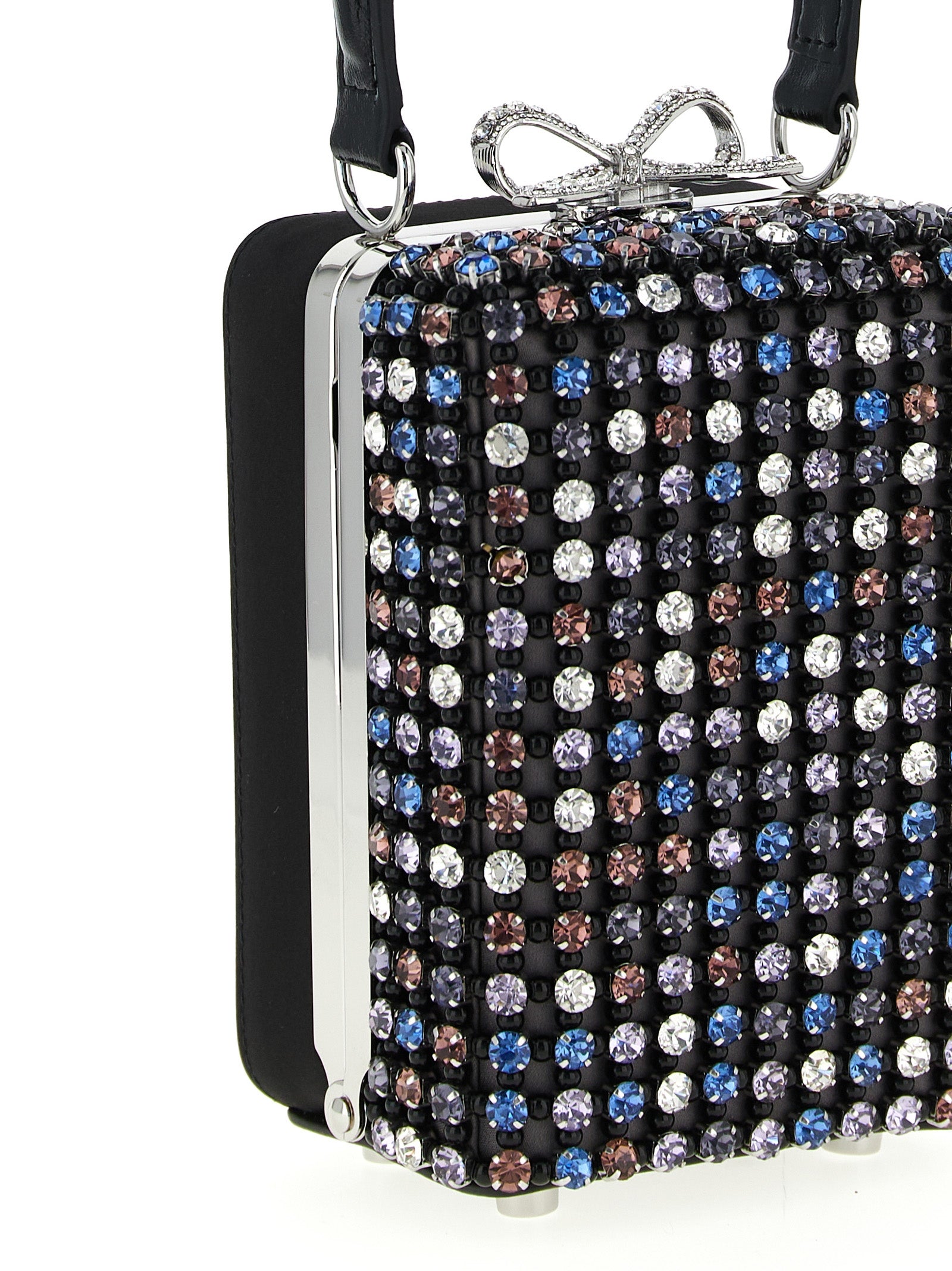 Self-Portrait Self Portrait Multi Crystal Chainmail Handbag