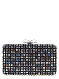 Self-Portrait Multi Crystal Chainmail Clutch