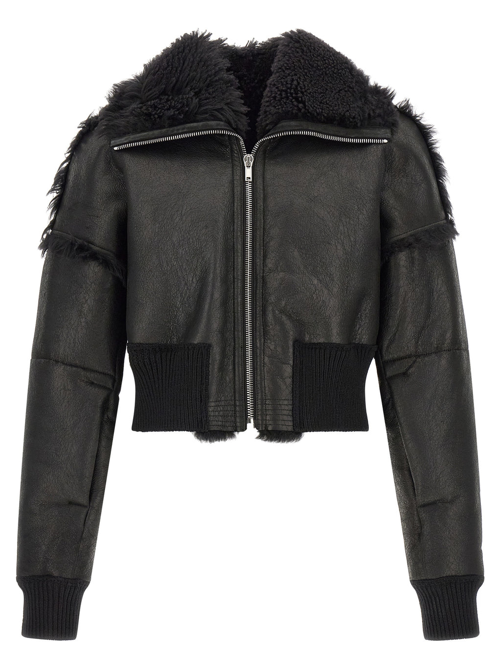 Rick Owens Flight Jkt Cropped Bomber Jacket