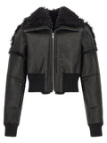 Rick Owens Flight Jkt Cropped Bomber Jacket
