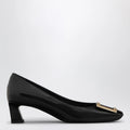 ROGER VIVIER Black patent leather Trompette pumps