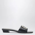 ROGER VIVIER Square buckle leather slides