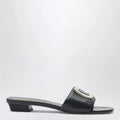 ROGER VIVIER Square buckle leather slides