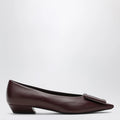 ROGER VIVIER Gommettine ballerina in mosto-coloured leather