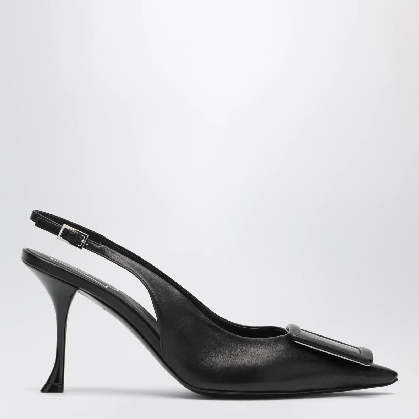 ROGER VIVIER Viv in the City' nappa leather slingbacks black