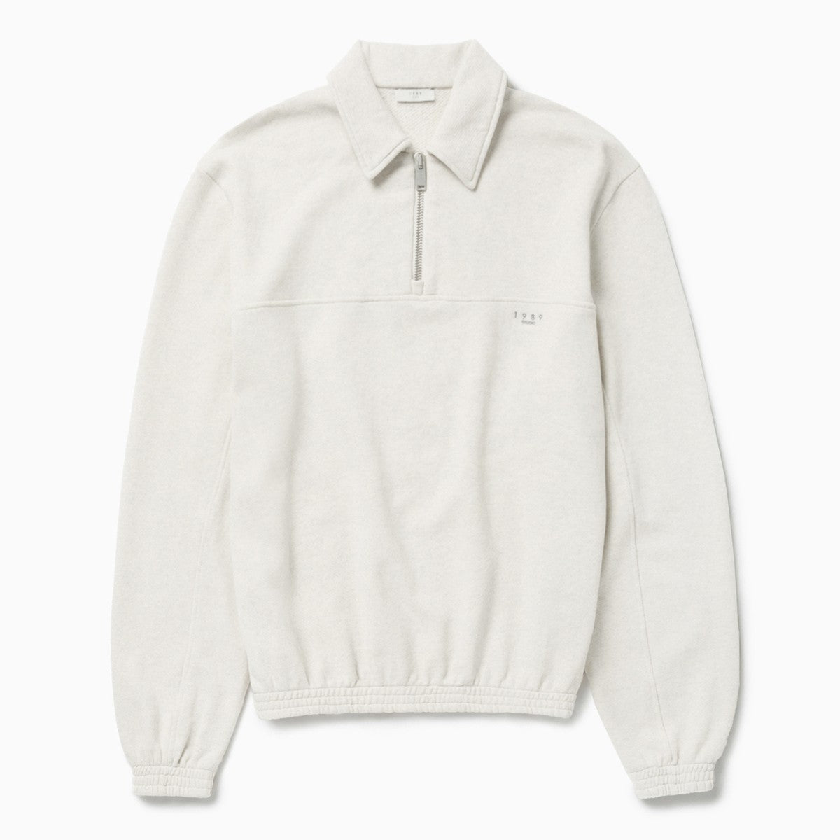 1989 STUDIO JP half zip sweatshirt Light Cream
