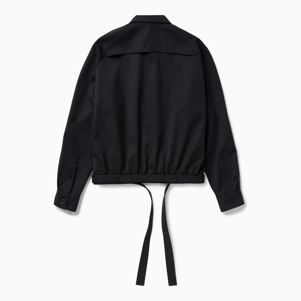 1989 STUDIO Dark blue short trench jacket