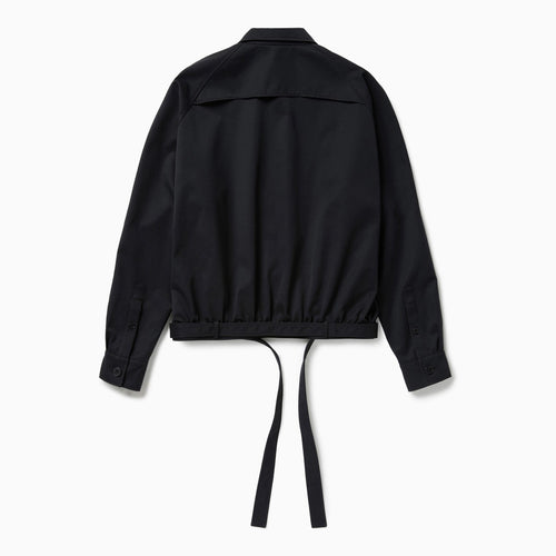 1989 STUDIO Dark blue short trench jacket