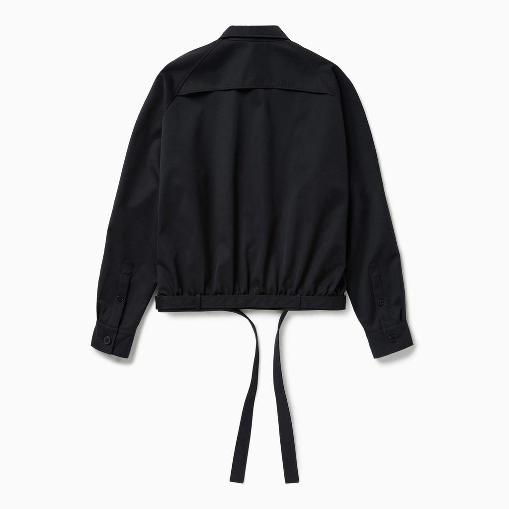 1989 STUDIO Dark blue short trench jacket