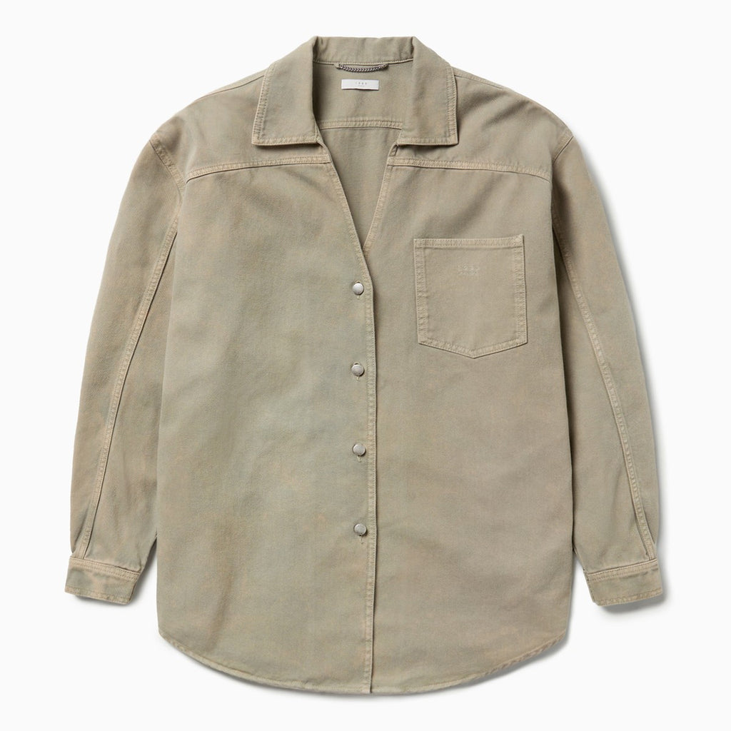 1989 STUDIO Light brown denim overshirt