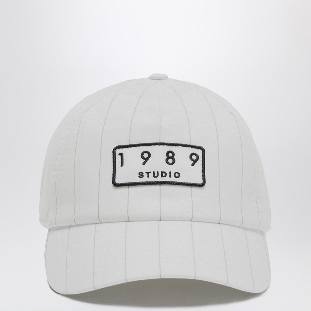 White striped 1989 Studio baseball cap