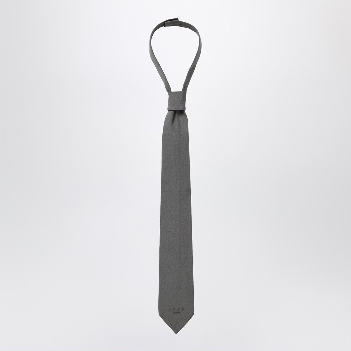 1989 STUDIO Dark grey woven tie