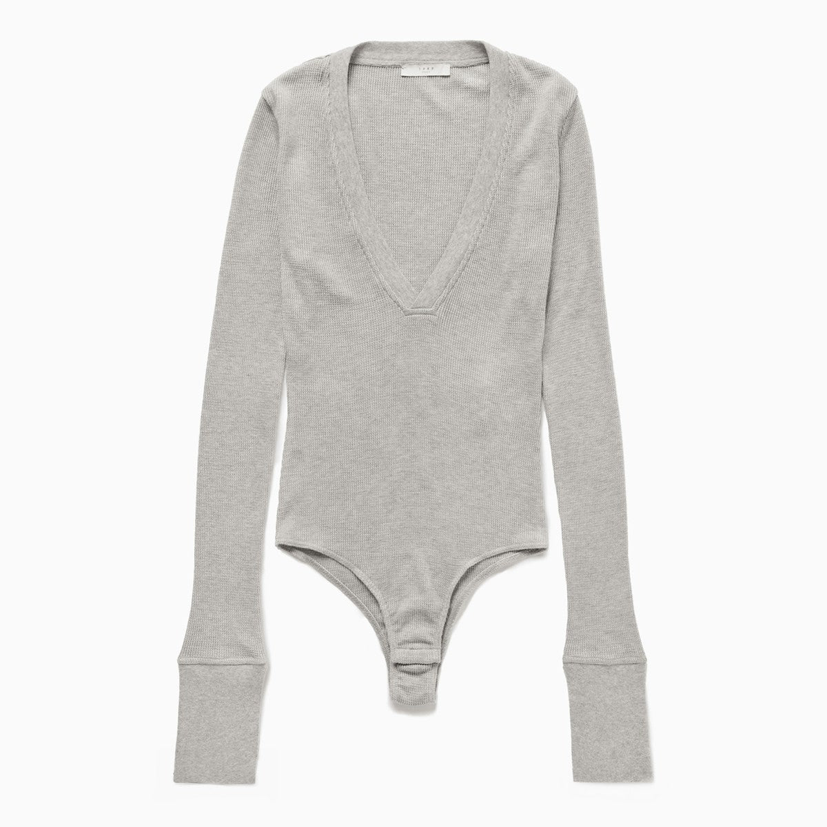 1989 STUDIO Light grey Waffle body V-neck