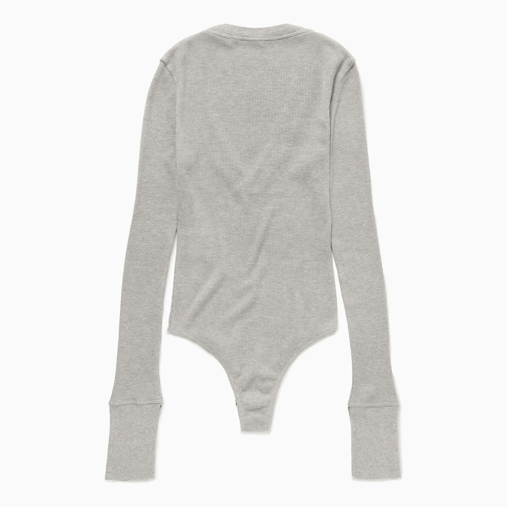 1989 STUDIO Light grey Waffle body V-neck