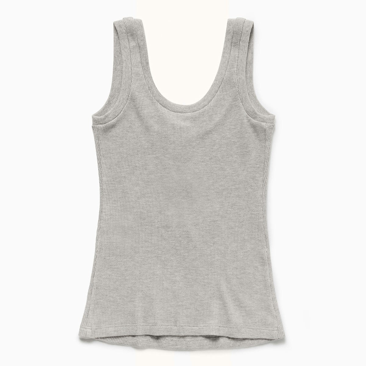 1989 STUDIO Light grey Waffle tank top