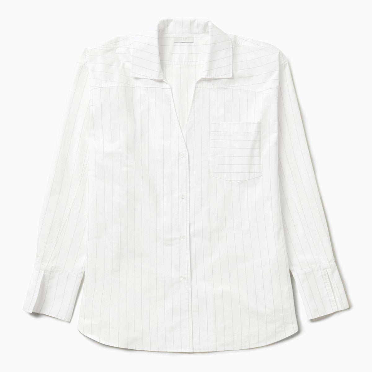 1989 STUDIO Striped l/s shirt dress white