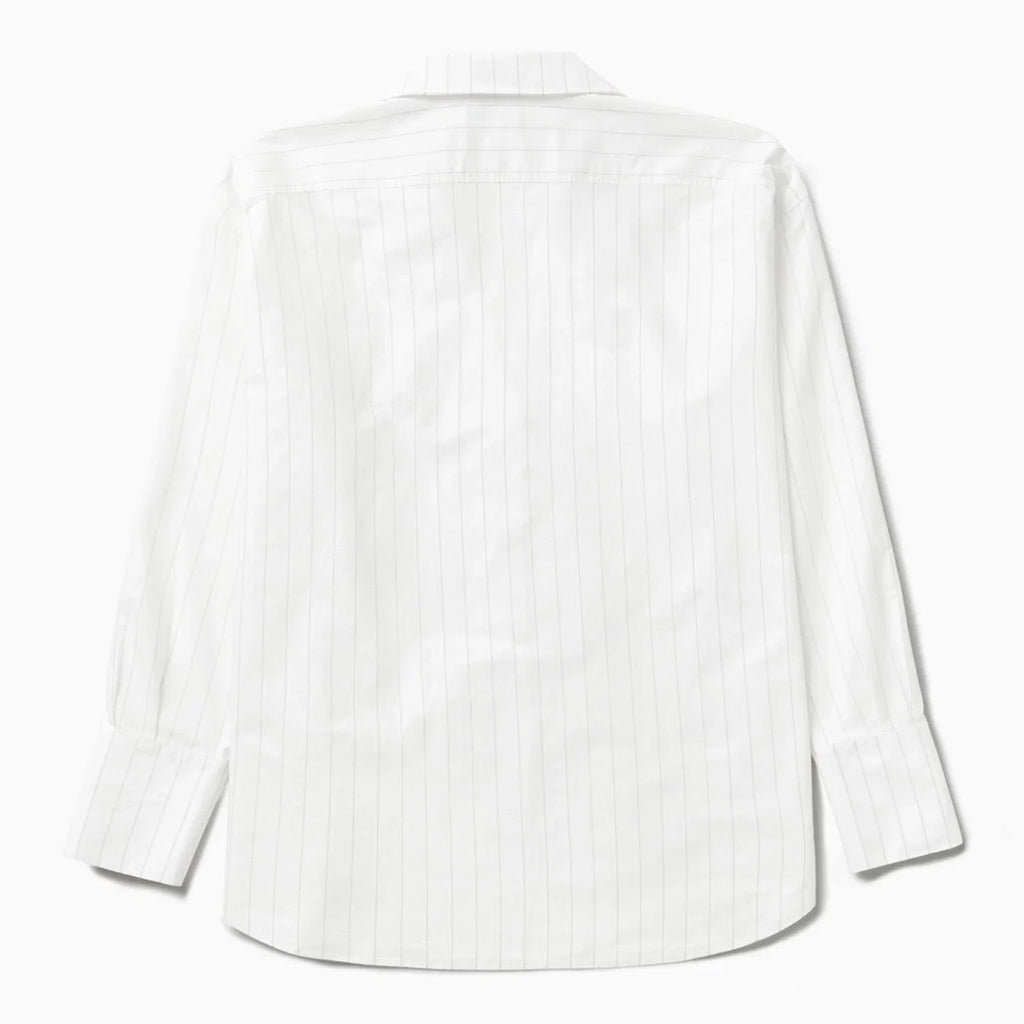 1989 STUDIO Striped l/s shirt dress white
