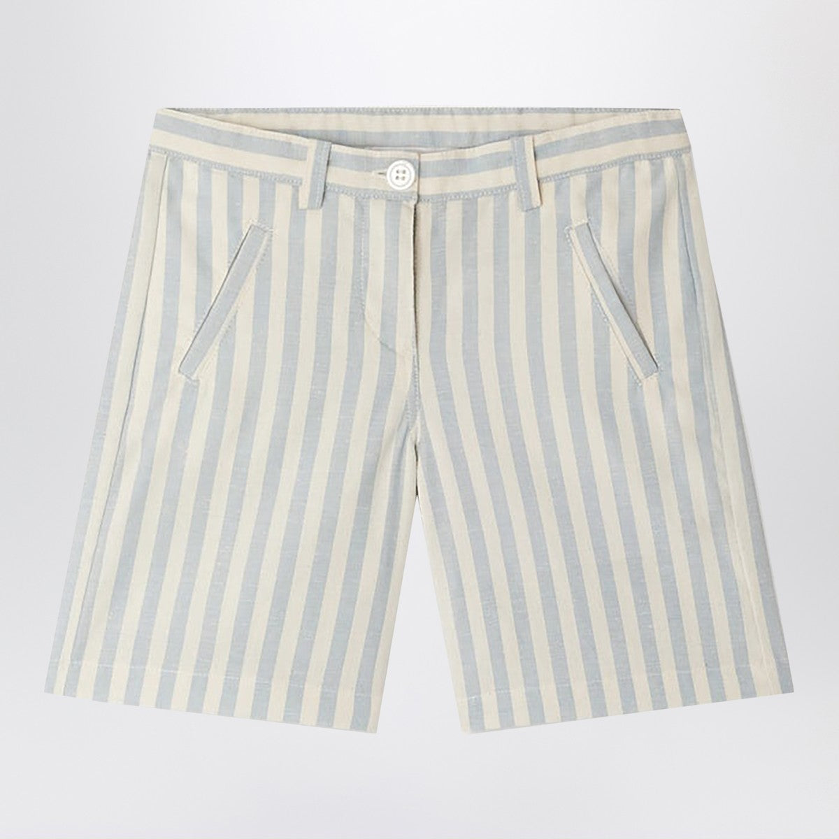 Bonpoint Bermuda Elista white/blue striped