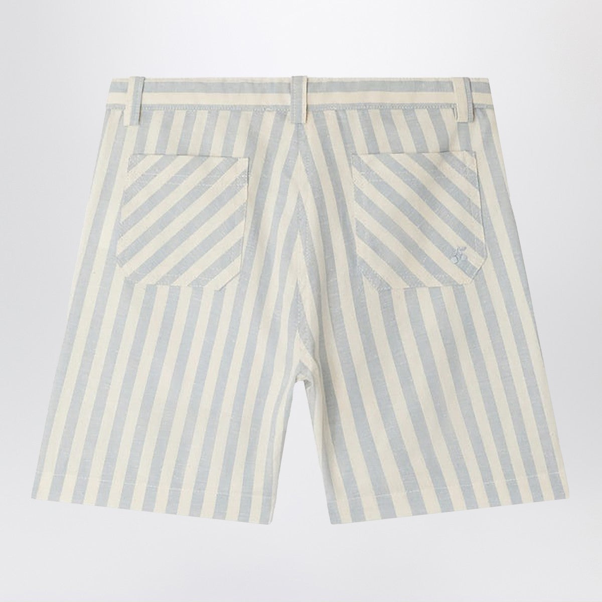 Bonpoint Bermuda Elista white/blue striped