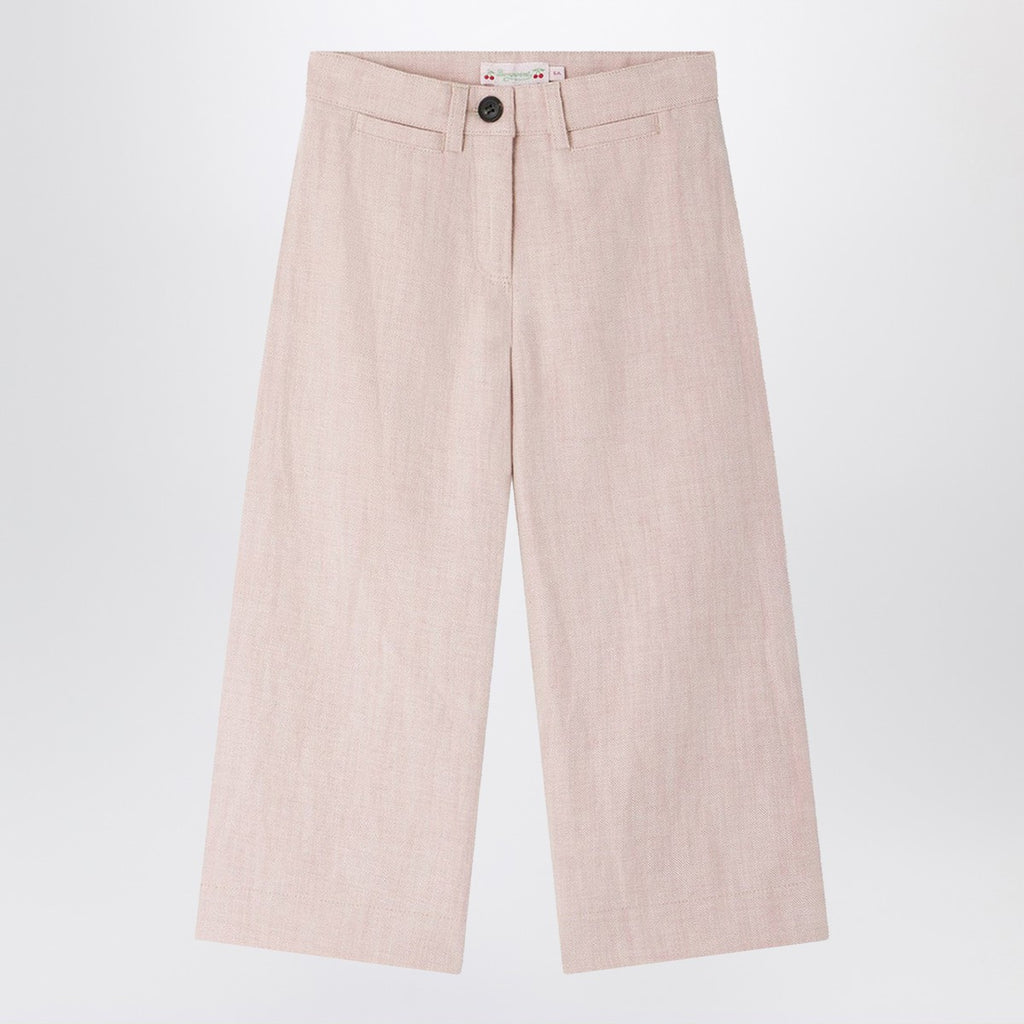 Bonpoint Gersande trousers in pink linen blend