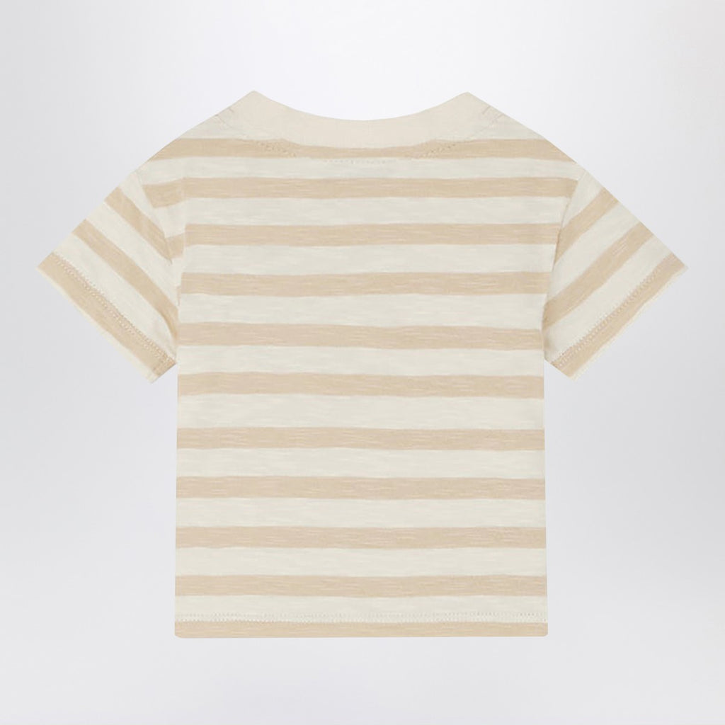 Bonpoint Gaye beige striped T-shirt
