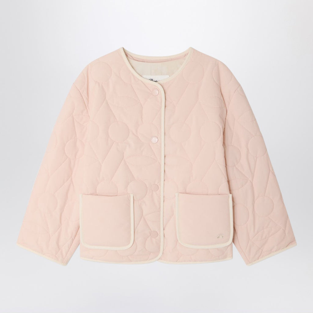 Bonpoint Lorelei light pink quilted jacket