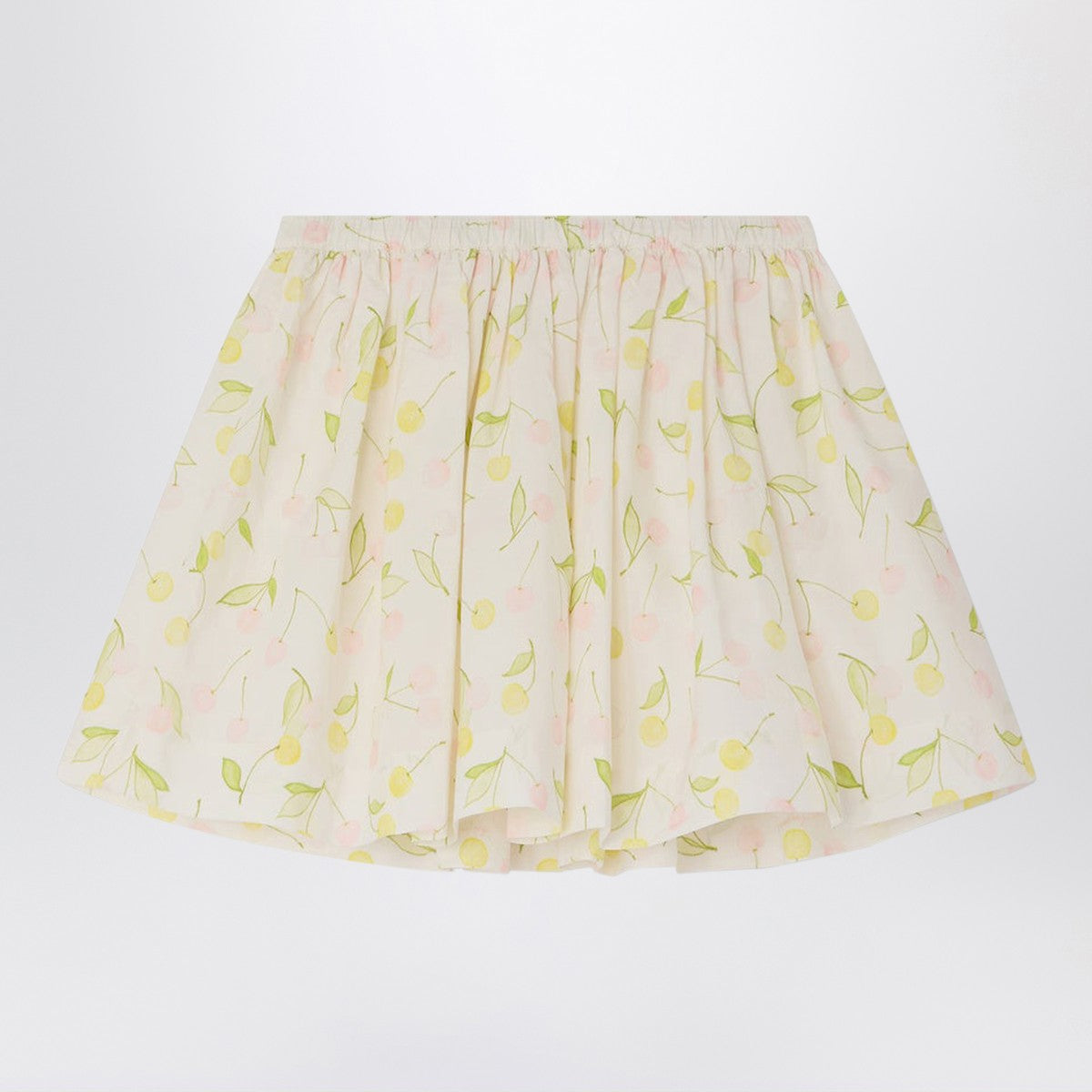 Bonpoint Suzon cotton skirt with pink print