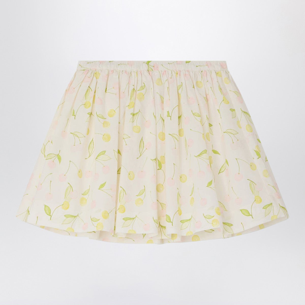 Bonpoint Suzon cotton skirt with pink print